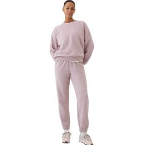Gap Mauve Pink High Waist‎ Cuffed Jogger MP & Vintage Soft Raglan Sweatshirt SP